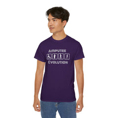 Amputee Evolution T-Shirt | Limb Loss Awareness Prosthetic Gift Unisex Tee