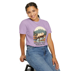 Grand Teton National Park Graphic, Comfort Colors Soft Relaxed Fit Unisex Garment-Dyed T-shirt
