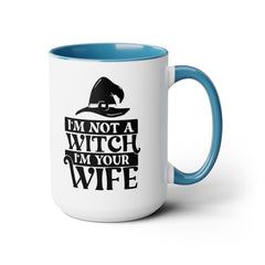 Princess Bride Quote Mug,I'm Not A Witch I'm Your Wife,Valerie,Carol Kane fan,80s Movie Quote,romcom mug,movie lover gift,comedy movie mug,