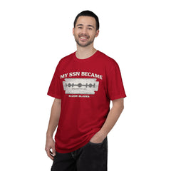 My SSN Became Razor Blades Graphic Vintage Submarine Veteran Tee