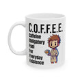 COFFEE Explained, Graphic Ceramic Mug, (11oz, 15oz)