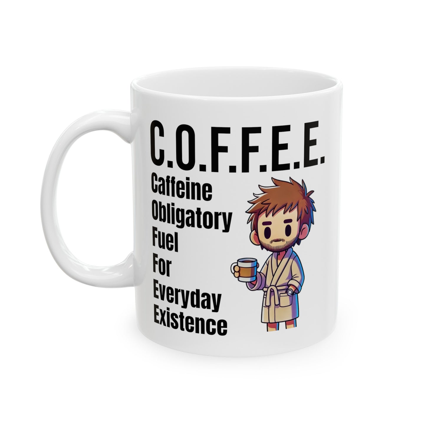 COFFEE Explained, Graphic Ceramic Mug, (11oz, 15oz)