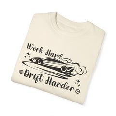 Sports Car Drift Unisex T-Shirt - Work Hard, Drift Harder