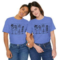 Nature-Inspired Unisex Jersey Tee, Tree Graphic T-Shirt, Eco-Friendly Fashion, Gift for Nature Lovers, Casual Wear, Outdoor Adventure