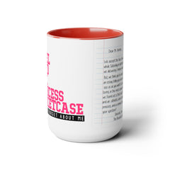 Rebel Nerd Jock Princess Basketcase Don't You Forget About Me & The Letter - Two-Tone Mugs, 15oz / The Breakfast Club / 80s Movies /