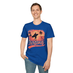 Surfing Unisex Softstyle Graphic T-Shirt