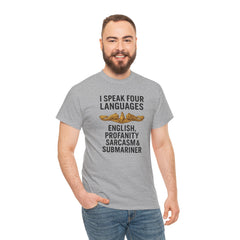 Funny United States Submarine Officer Multilingual T-Shirt