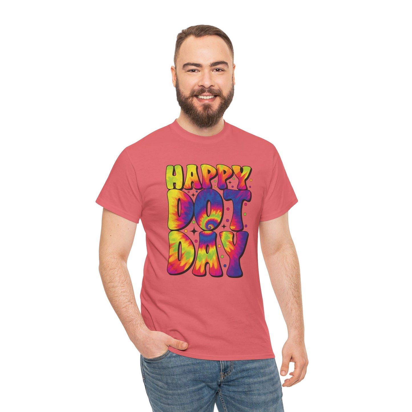 HAPPY DOT DAY - Graphic Unisex Heavy Cotton Tee