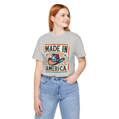 Made In America Cowboy Hat Graphic, Unisex Jersey Short Sleeve Tee