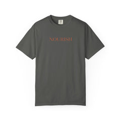 Nourish Minimalist Graphic T-Shirt  - Jewish Quiet Faith Gentle Earth-Tone Wellness