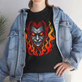 Flaming Fire Vampire - Graphic Unisex Heavy Cotton Tee