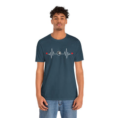 Billards Heart Beat Eight Ball Graphic - Unisex Jersey Short Sleeve Tee