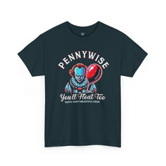 Horror Clown Red Balloon Tee — “You’ll Float Too” Graphic Shirt
