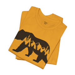 Nature-Inspired Bear Graphic Tee, Outdoor Adventure Shirt, Wilderness Apparel, Hiking Gift, Unisex Nature T-Shirt