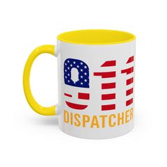 Vintage 911 Dispatcher Patriotic Coffee Mug, 11oz, 15oz