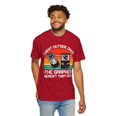 Retro Gamer Unisex T-Shirt - "I Went Outside Once"