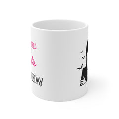 Wednesday Addams - Ceramic Mugs (11oz\15oz\20oz) | Pop Culture | Addams Family | Barbie | Gift For Her | Gothic Style Mug | Creepy Comedy