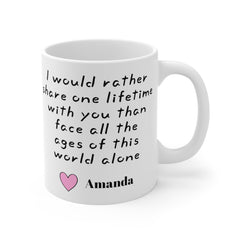 I would rather share one lifetime with you | LOR Movie Quote,Valentine Gift,Gift For Him,Anniversary Gift,Boyfriend Gift,Husband Gift