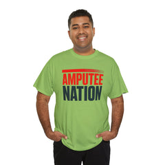 Amputee Nation Unisex Heavy Cotton Tee, Support Shirt, Gift for Amputees, Awareness Apparel, Casual Comfort Wear