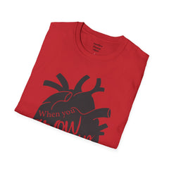 THE BREAKFAST CLUB "When You Grow Up, Your Heart Dies." - Allison Reynolds The Basketcase Unisex Softstyle T Shirt
