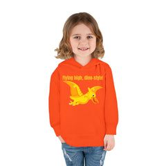 Flying high, dino-style! - Toddler Pullover Fleece Hoodie