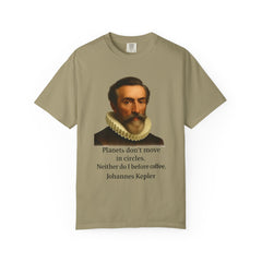 Kepler Coffee Quote T-Shirt — Astronomy Nerd Vintage Portrait Tee
