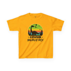 Cousin Saurus Rex Kids Tee - Fun Dino T-Shirt, Kids Birthday Gift, Toddler Dino Merchandise, Summer Playwear, Adventure Clothing