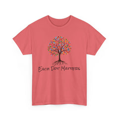 EACH DOT MATTERS Tree Unisex Heavy Cotton Tee / International Dot Day / Happy Dot Day / Teachers / Children / Elementary School