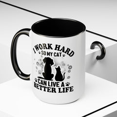 Cat slave mug, funny cat mug, gift for cat lover, crazy cat lady gift, pet owner gift, kitten lover mug, cat gift, animal lover present