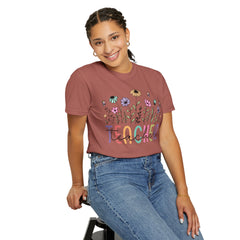 Floral Teacher Appreciation T-Shirt - Comfort Colors Soft