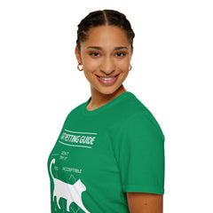 Cat Petting Guide Quote, Unisex Softstyle Graphic T-Shirt