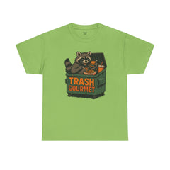 Trash Gourmet Unisex Heavy Cotton Tee, Funny Graphic T-Shirt, Quirky Casual Wear, Unique Gift for Food Lovers, Eco-Friendly Apparel