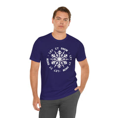Let It Snow Snowflake T-Shirt — Christmas Winter Tee
