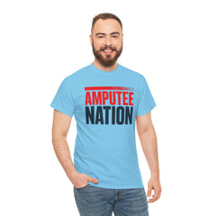 Amputee Nation Unisex Heavy Cotton Tee, Support Shirt, Gift for Amputees, Awareness Apparel, Casual Comfort Wear