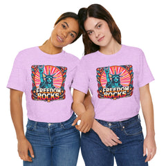 July 4th Statue Of Liberty Freedom - Graphic Unisex Short Sleeve Tee