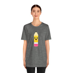 Emoji TEACHER PENCIL- Graphic Unisex Jersey Short Sleeve Tee