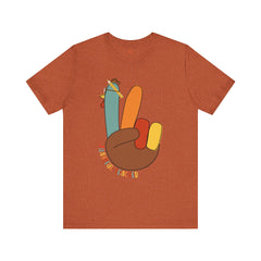Thankful Teacher T‑Shirt – Hand Turkey Teacher Appreciation Tee