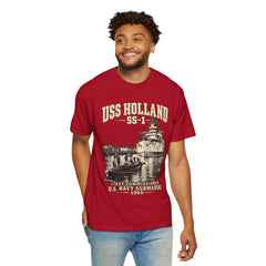 USS Holland SS-1 Submarine Vintage Graphic T-Shirt — Navy History Tee