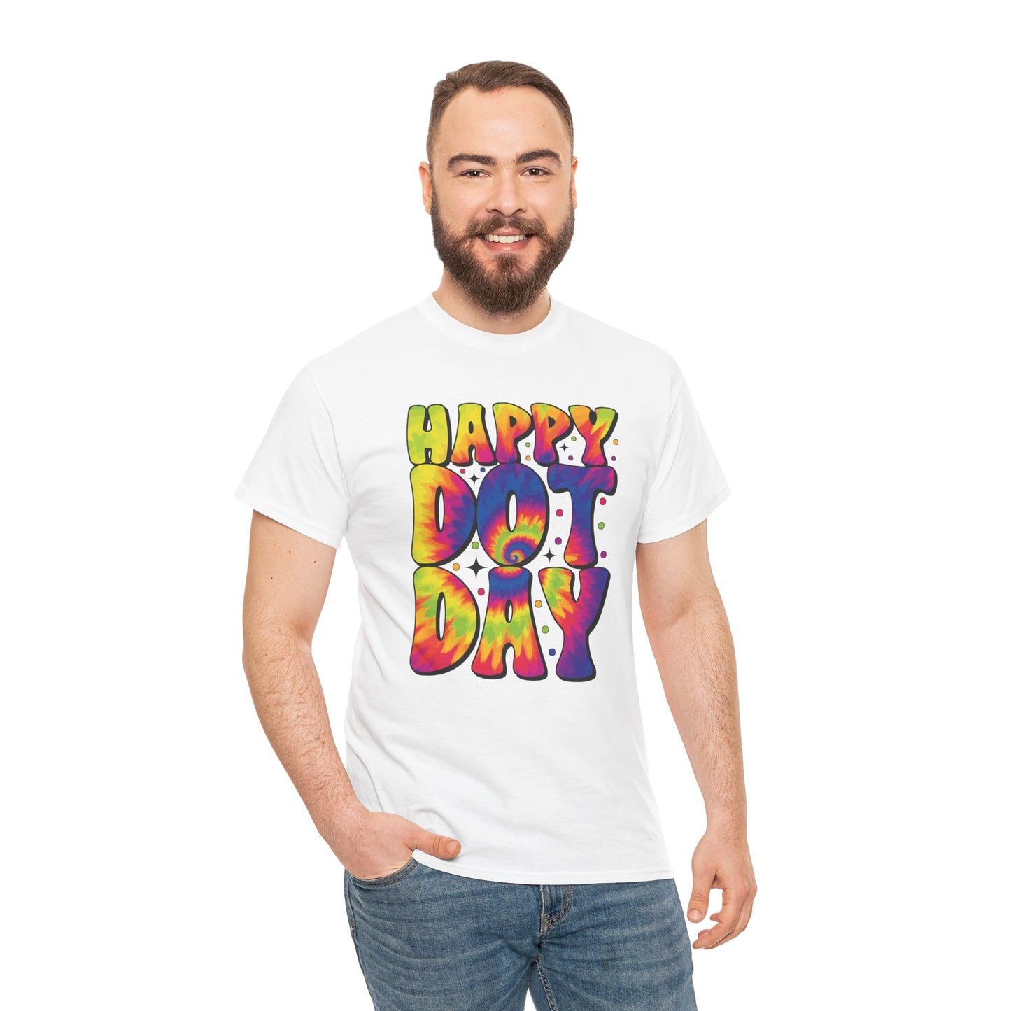 HAPPY DOT DAY - Graphic Unisex Heavy Cotton Tee