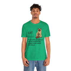Cat Sociopath Defintion - Unisex Jersey Short Sleeve Tee