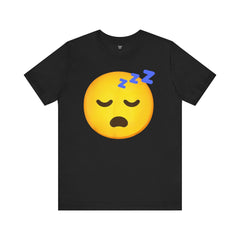 Emoji Whos Sleepy - Graphic Unisex Jersey Short Sleeve Tee