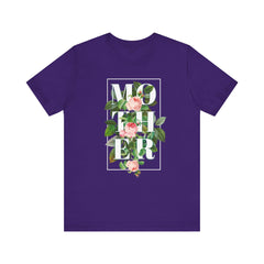 Floral Tee - Unisex Jersey Short Sleeve Tee - Mother In The Flowers, Positive Vibes
