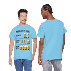 T-Shirt -  "A" School Math for Sailors Funny Beer Graphic Tee