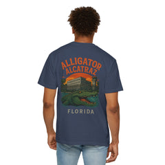 Alligator Alcatraz T-Shirt, Vintage Style Tee, Florida Souvenir Shirt, Unisex Graphic Top, Comfortable Casual Wear