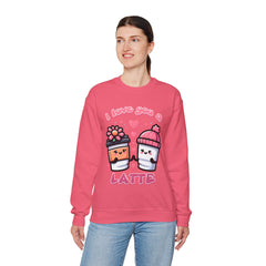 Woman's I Love You A Latte Valentine - Unisex Heavy Blend™ Crewneck Sweatshirt