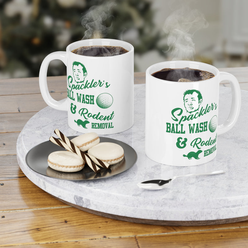 Carl Spackler Ball Wash & Rodent Removal,Bushwood Country Club,Golf Movie fan gift,Bill Murray mug,pop culture gift,Caddyshack Movie gift