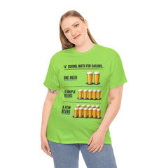 T-Shirt -  "A" School Math for Sailors Funny Beer Graphic Tee