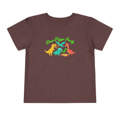 Dino Pizza Party Toddler Tee - Fun Dinosaur Graphic T-Shirt for Kids