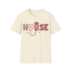 Christmas Nurse - Unisex Softstyle T-Shirt | Nurse Awareness, Medical Wear, Gift For Her, Scrubs T, Medical Staff Gift, Registered Nurse, RN