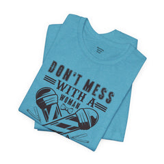 Funny Woman Barber Unisex Tee, Don't Mess with a Shears Shirt